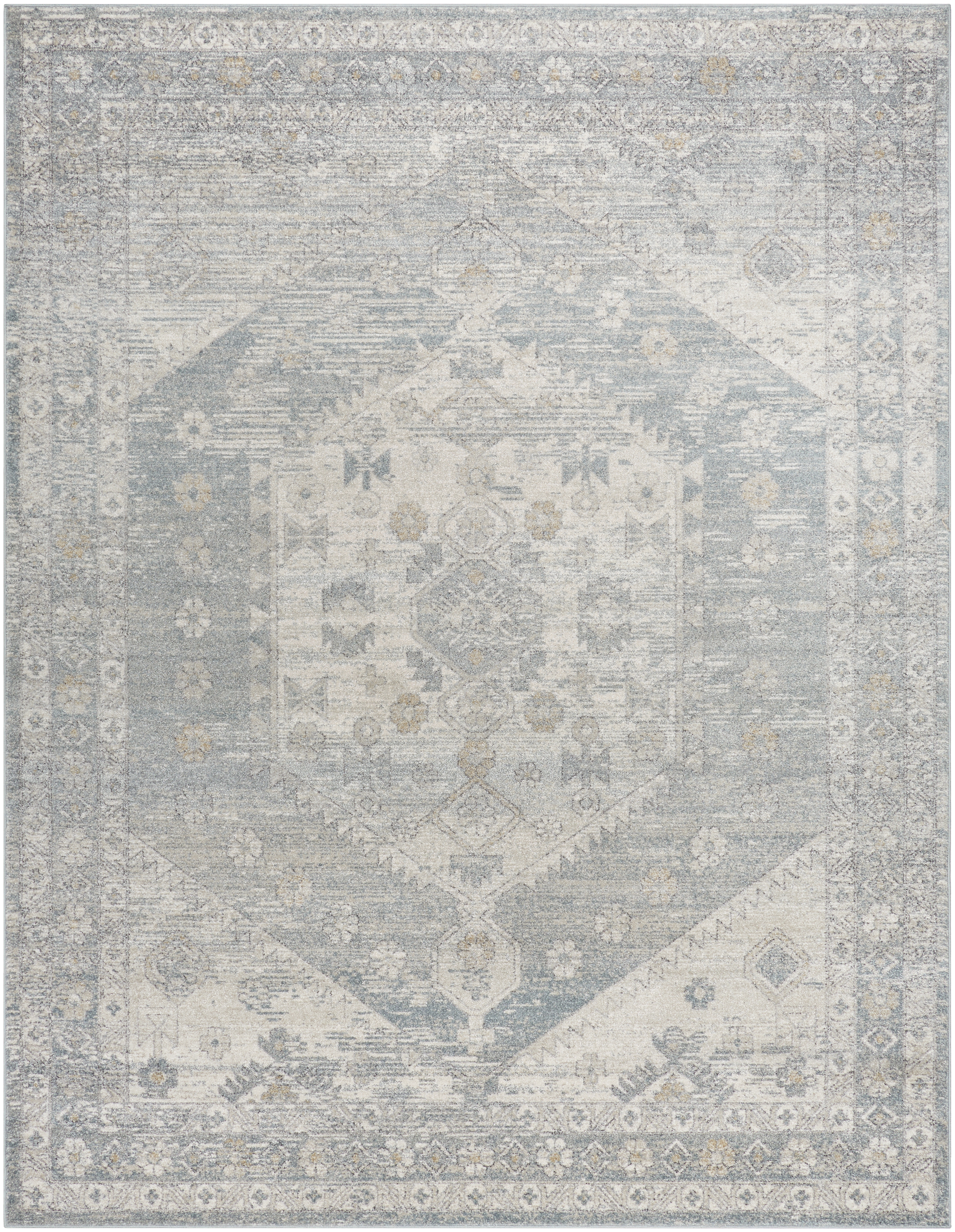 Alpharetta Gray Indoor 7'10" x 10' Machine Woven Rug - Image 0