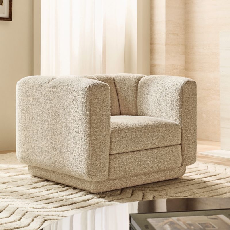 Yarrow Swivel Chair Lisbon Rose Brown - Image 2