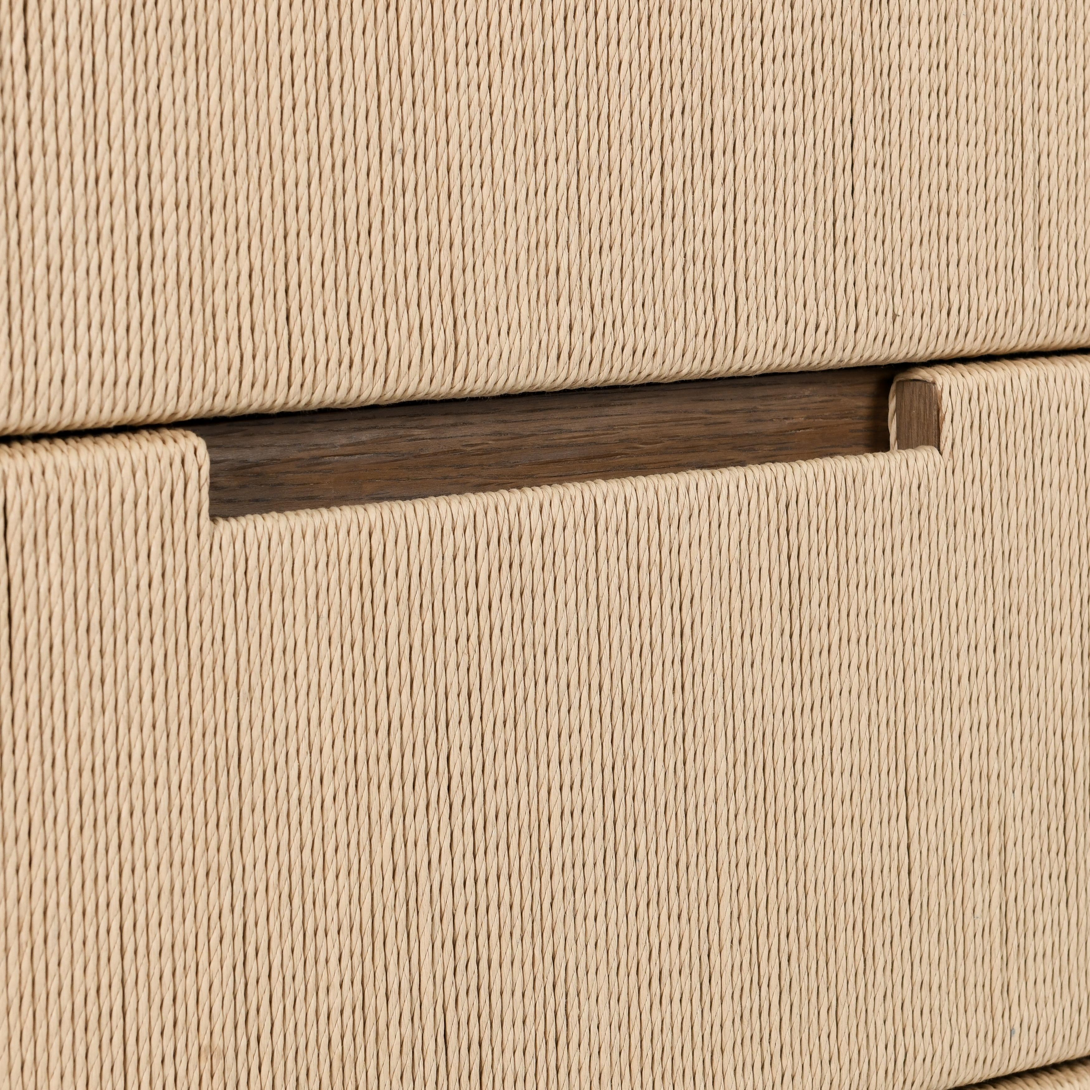 Corda Oak Wood 6Dwr Dresser Brown/Natural - Image 7