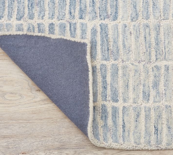 Capitola Handtufted Wool Rug, Blue, 8' x 10' - Image 5