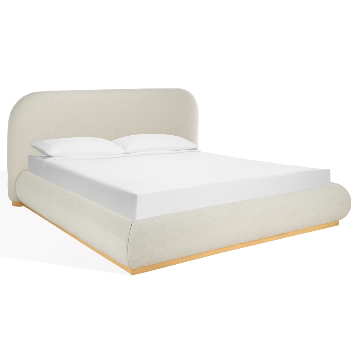 Jennabryanna Boucle Bed - Tan/Natural - Image 5