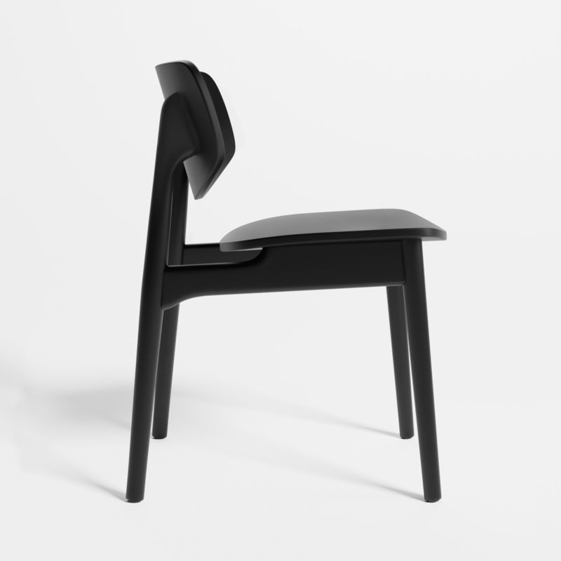 Paolo Black Wood Dining Chair - Image 6
