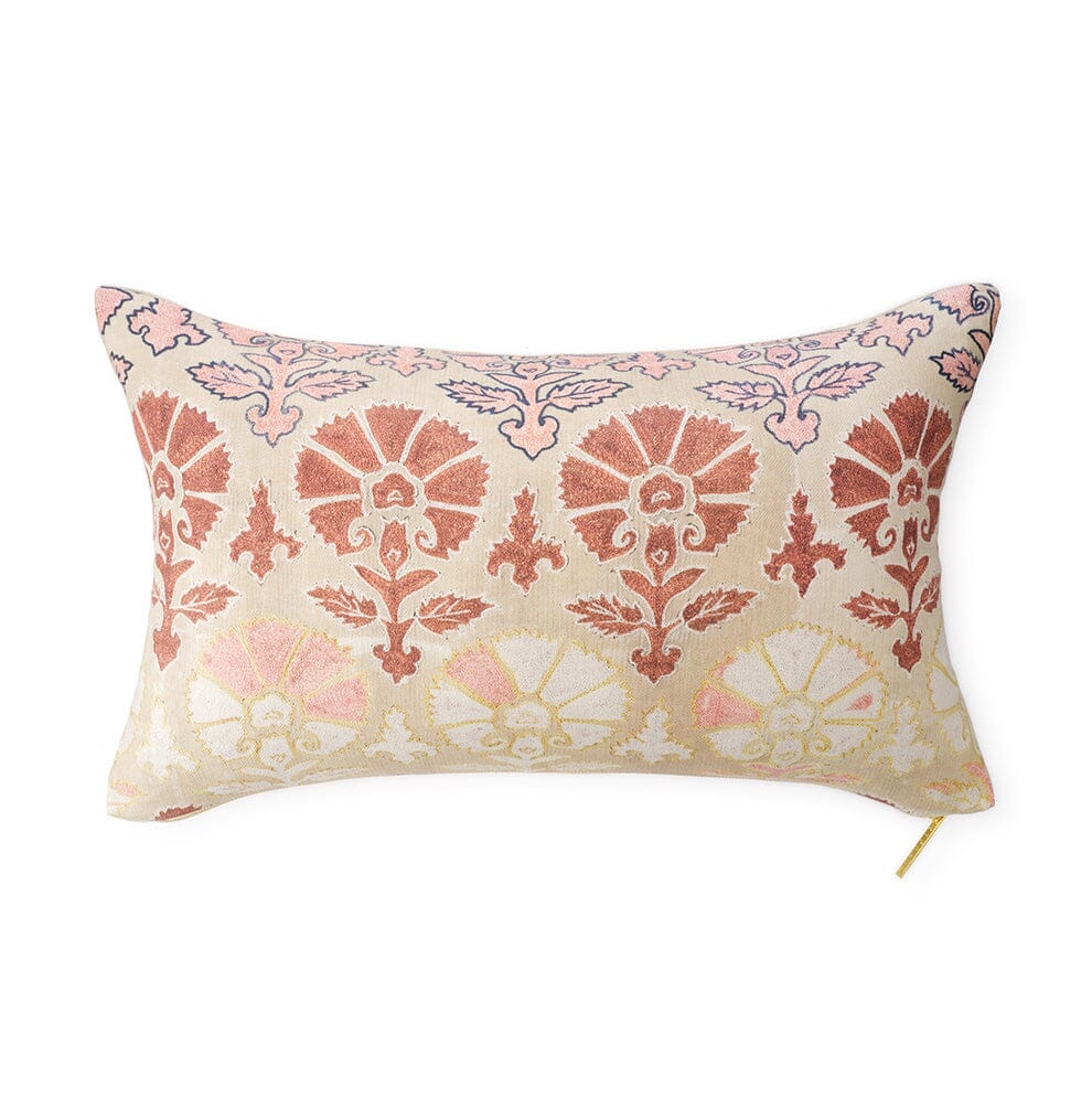 Blush Daisy Suzani Pillow - Image 0