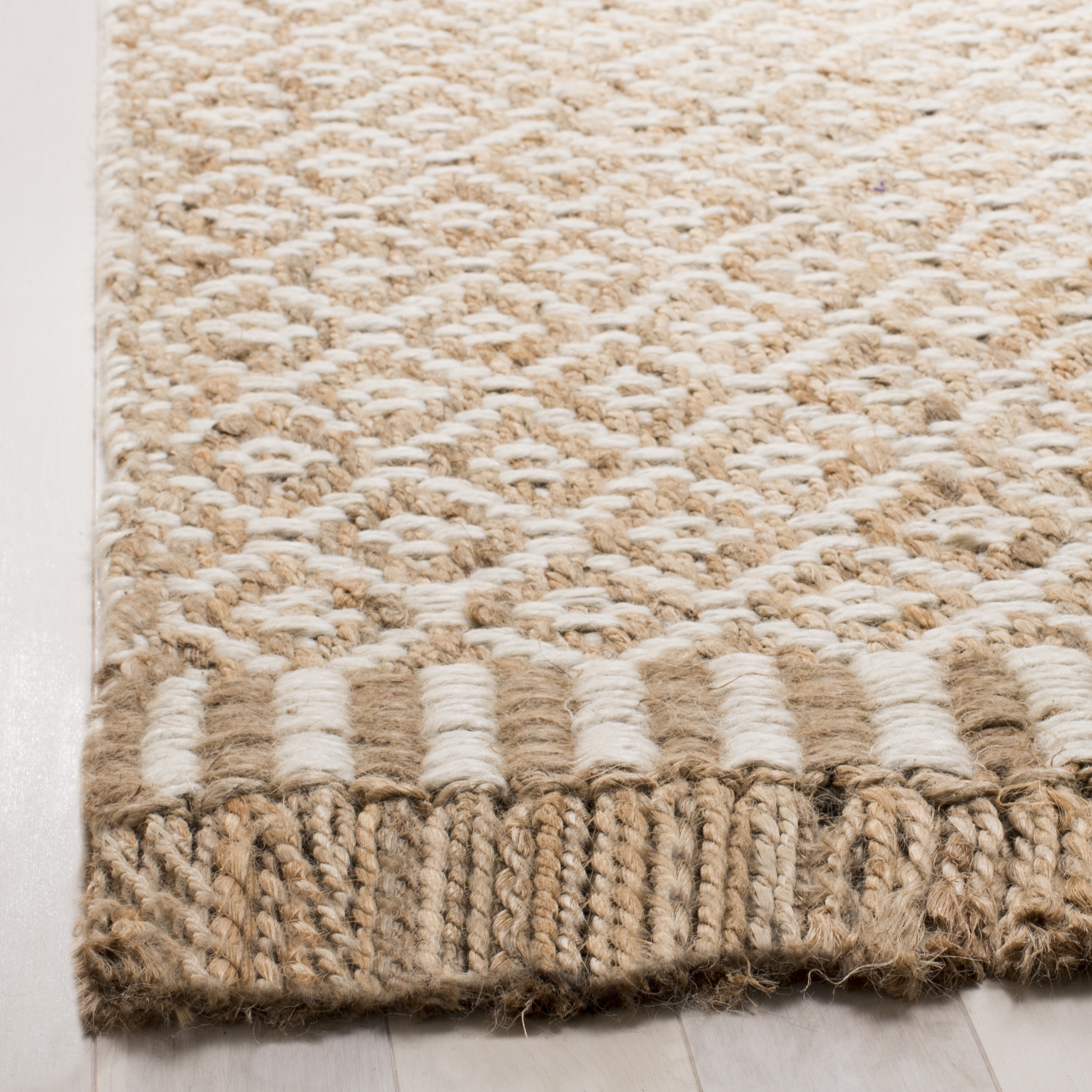 Arlo Home Hand Woven Area Rug, NF182A, Natural/Ivory,  3' X 5' - Image 2