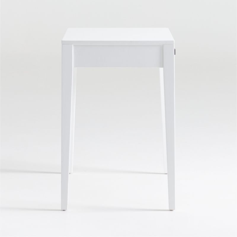 Atticus White Desk with Power - Image 5