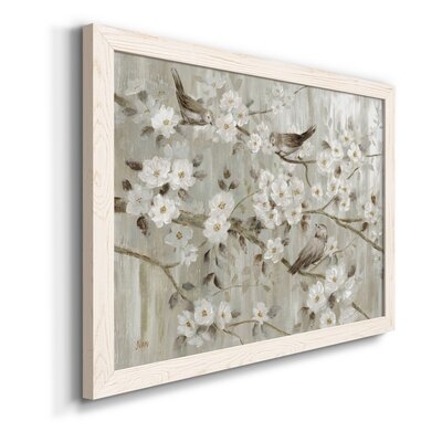 Neutral Spring Birds-Premium Framed Canvas - Ready To Hang - Image 0