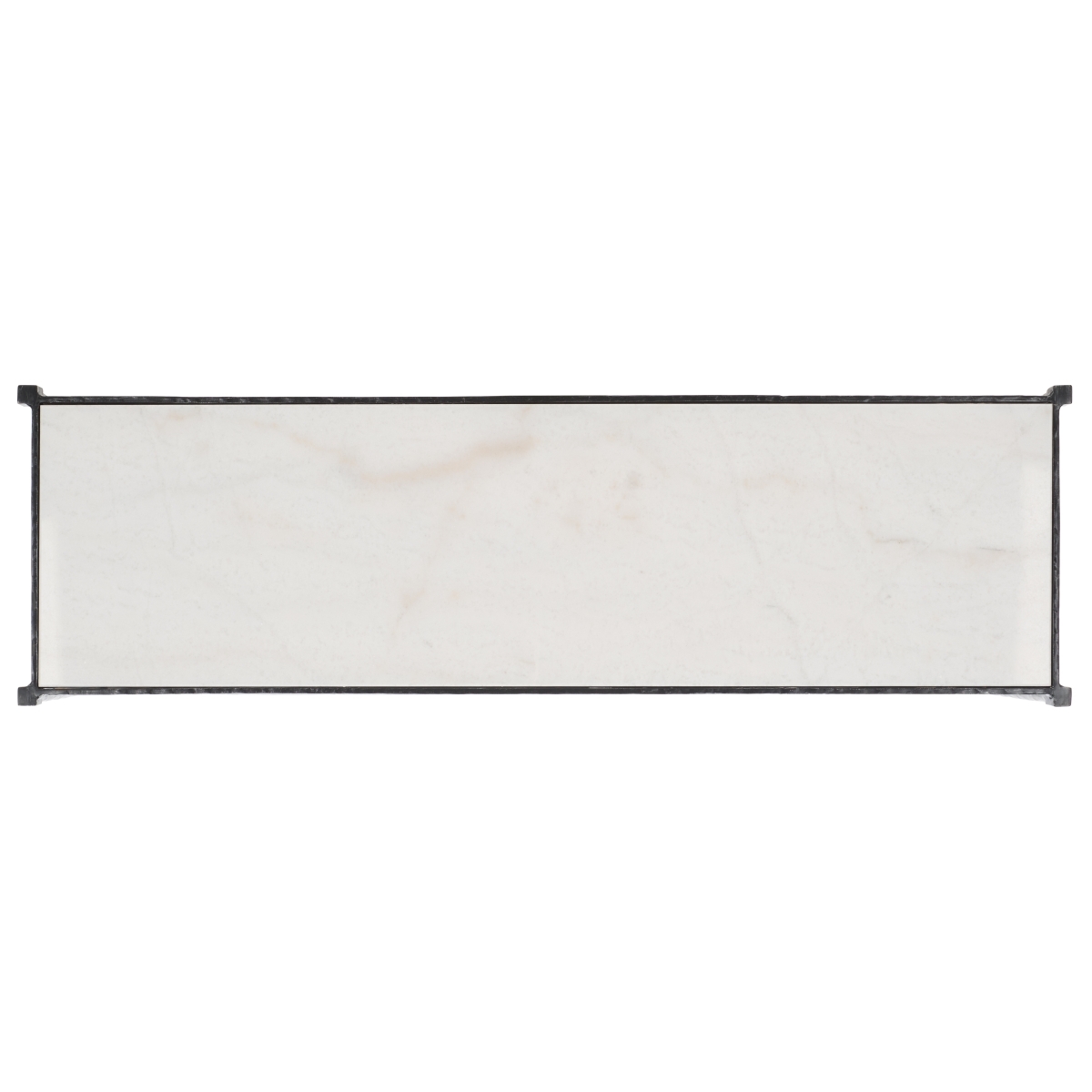 Isabellina Marble Console Table - Black/White - Image 4