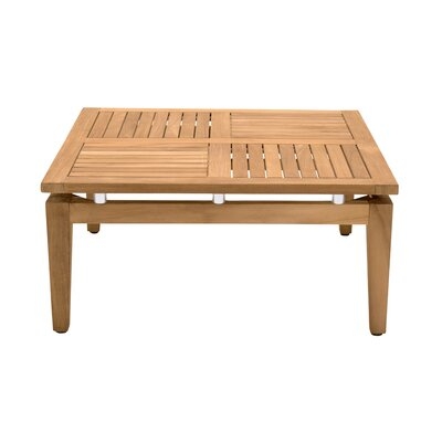 Arno Outdoor Square Teak Wood Coffee Table - Image 0