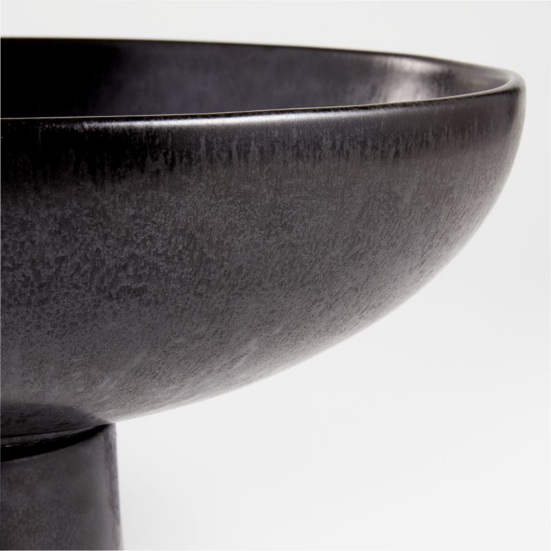 Riki Footed Bowl, Black - Image 4