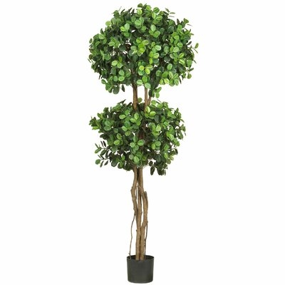 66" Artificial Eucalyptus Topiary in Pot - Image 0