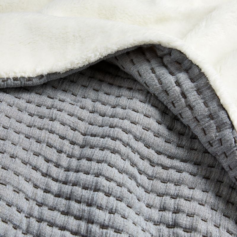 Grey Sherpa Blanket - Image 1