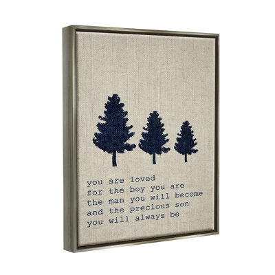 You Are Loved Son Trees Canvas Wall Art By Daphne Polselli - Image 0