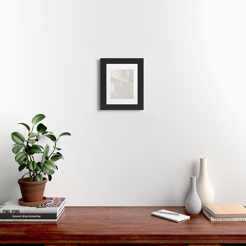 Relief 1 by Alyssa Hamilton Art - Classic Framed Art Print Black 11" x 14" - Image 1