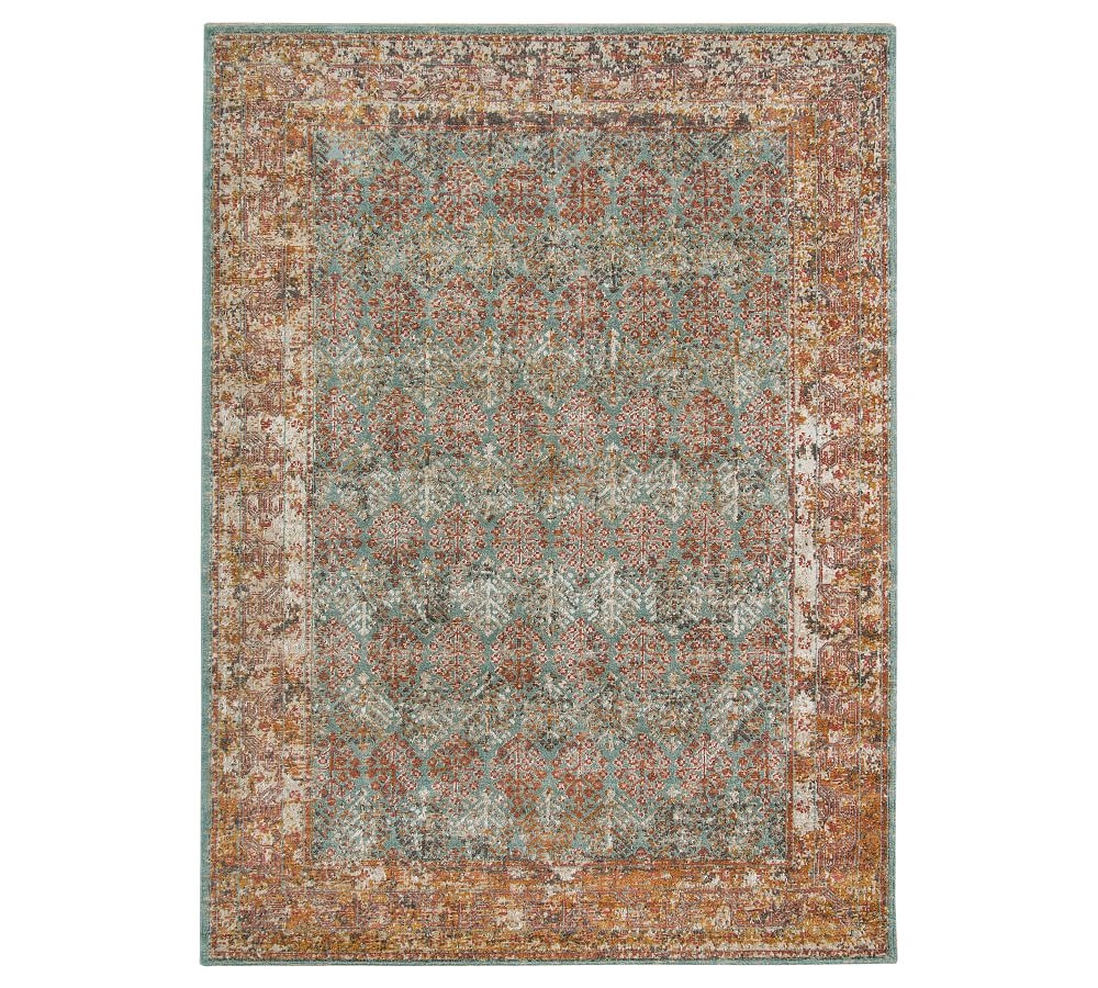 Caroll Persian-Style Synthetic Rug, 3'11" x 5'11", - Image 0