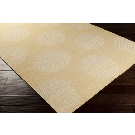 Frontier Beige Indoor 3'6" x 5'6" Handmade Rug - Image 1