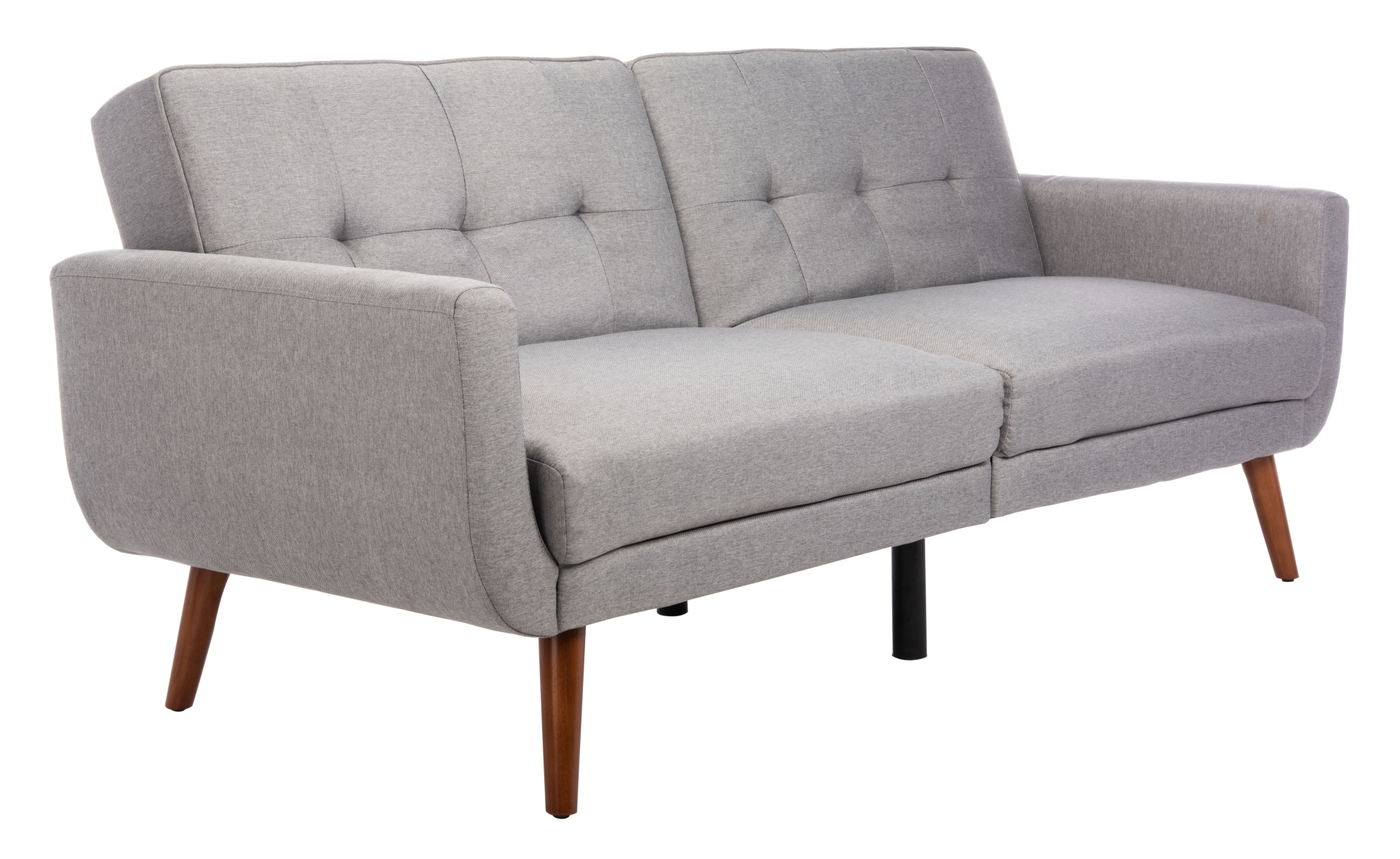 Bushwick Foldable Futon Bed - Grey / Brown - Safavieh - Image 5