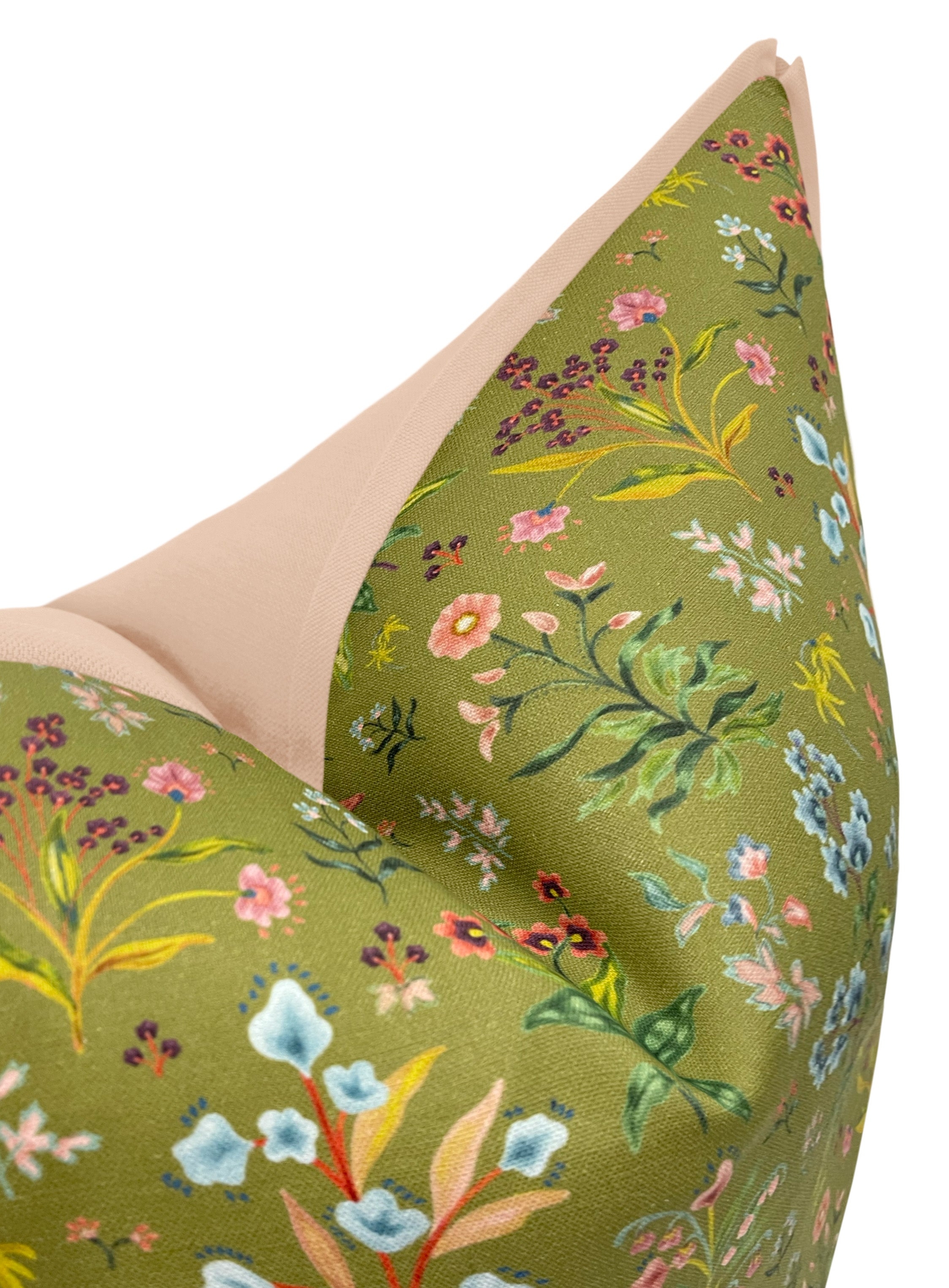 OCS X LDC II | ELLISTON HOUSE : MEADOW MULTI // LEAF + CLASSIC LINEN // CAMEO - 20” X 36” KING SHAM / CORDING - Image 2