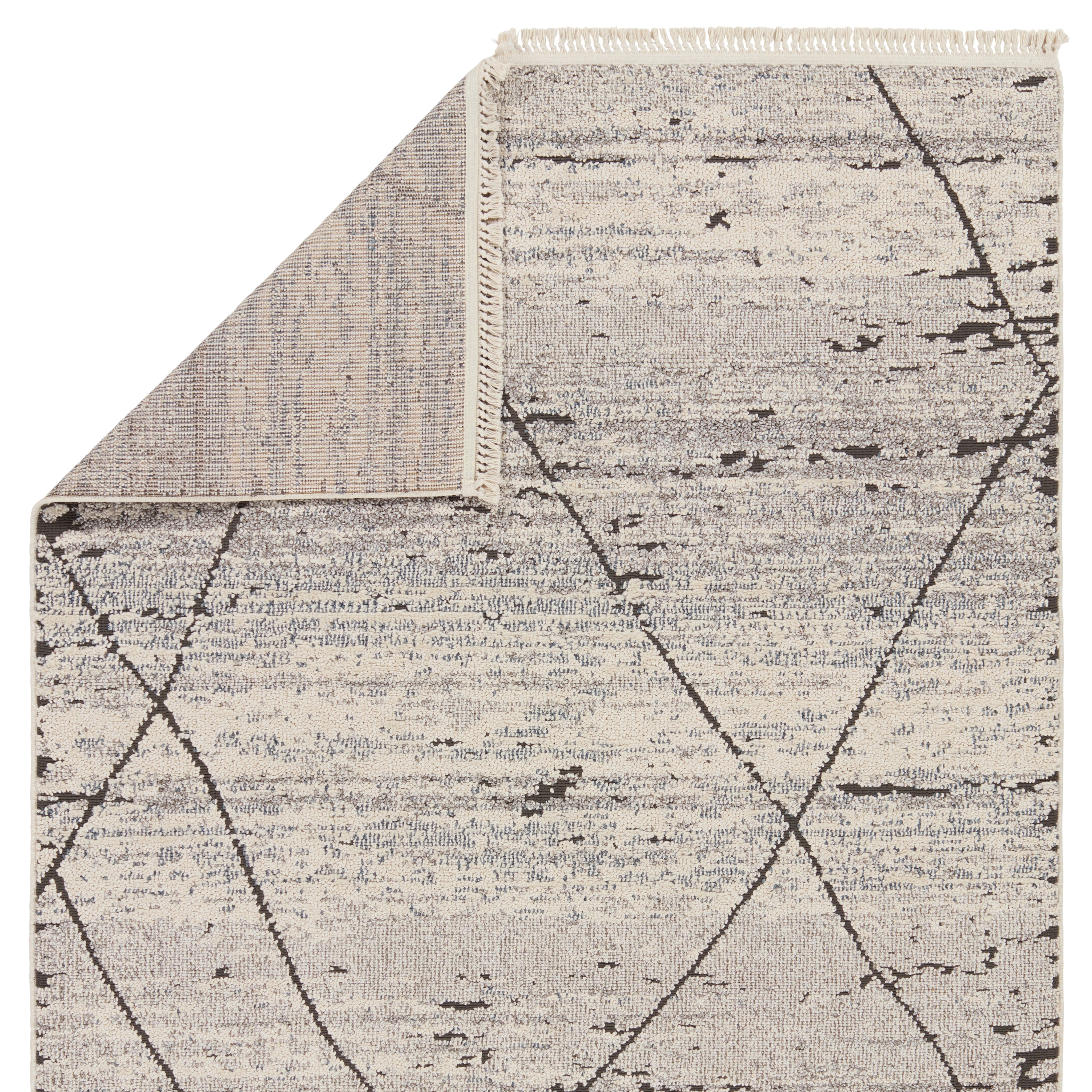 Imani Trellis Gray/ White Area Rug (8'X10') - Image 2