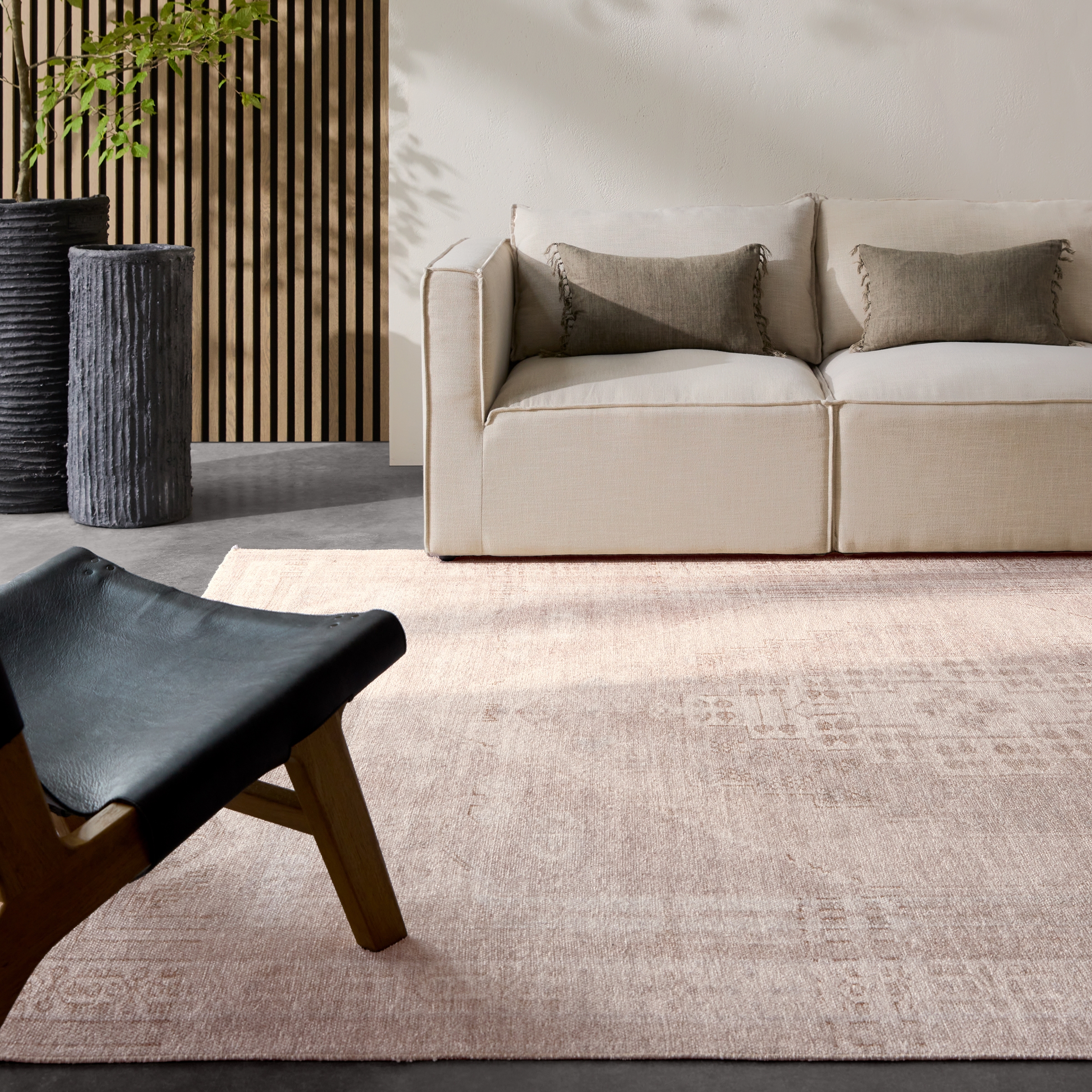 Label J Orame LML04 Medallion Tan and Light Blue Runner Rug (2'6"x8') - Image 6