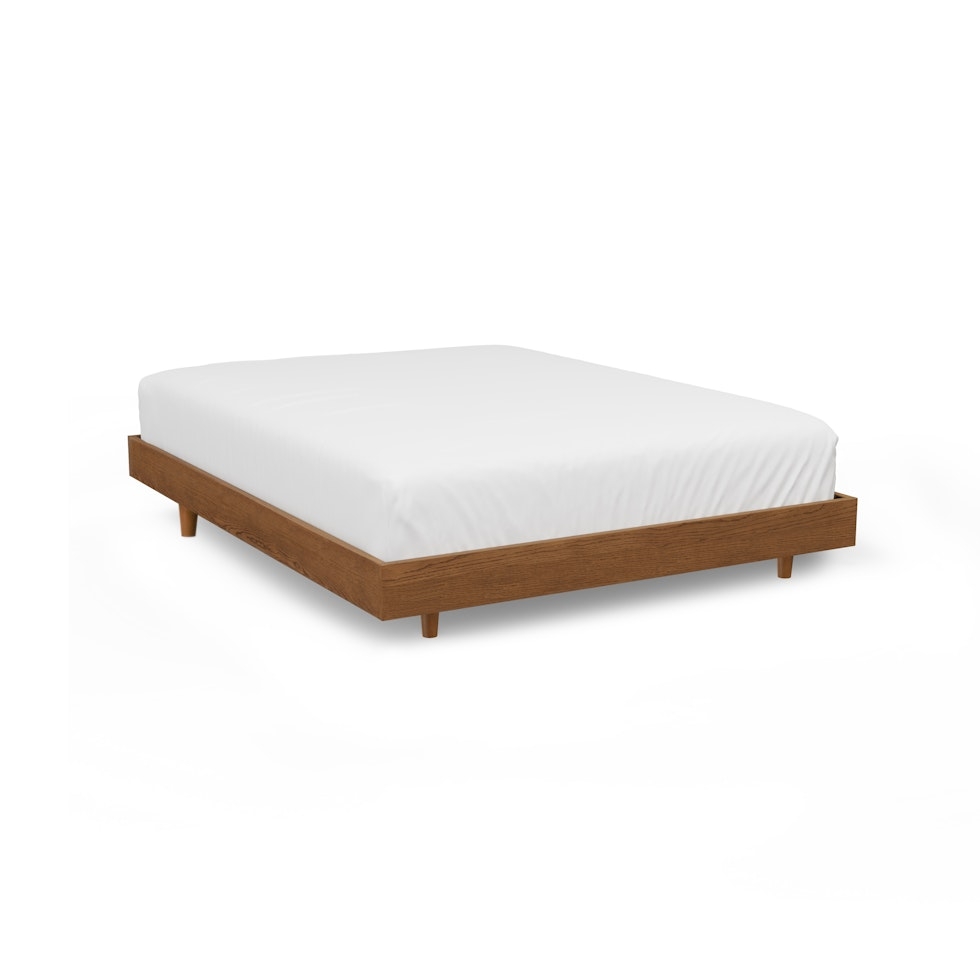 Basi Full Bed Frame - Smoked Oak - Image 0