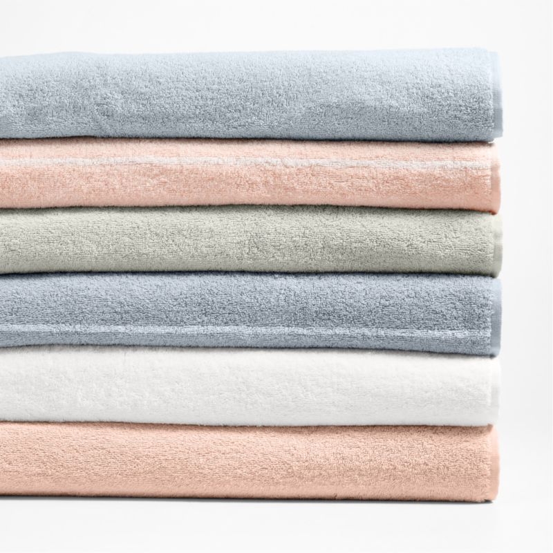 Dorm Turkish Organic Cotton Light Grey Washcloth - Image 2