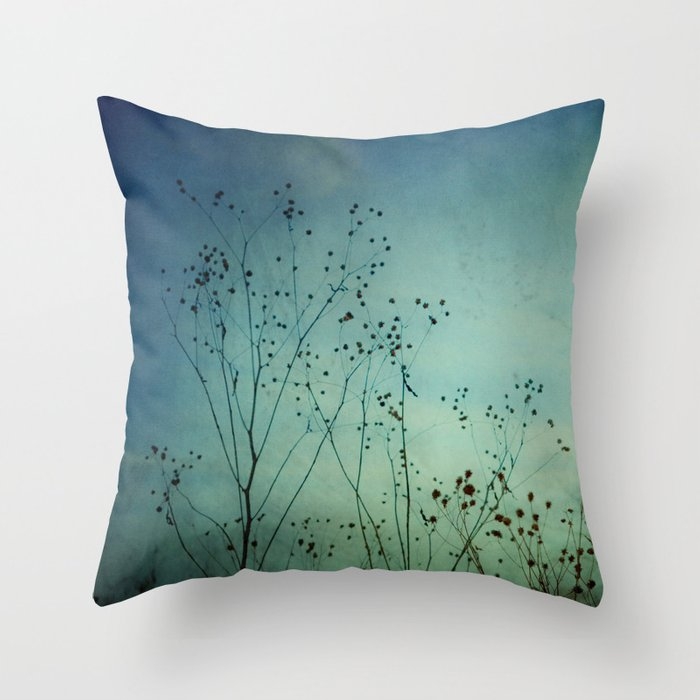 Moody Blues Couch Throw Pillow by Olivia Joy St.claire - Cozy Home Decor, - Cover (16" x 16") with pillow insert - Indoor Pillow - Image 0
