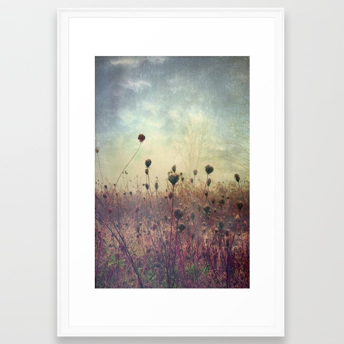 Her Mind Wandered In Beautiful Worlds Framed Art Print by Olivia Joy St.claire - Cozy Home Decor, - Scoop White - LARGE (Gallery)-26x38 - Image 0