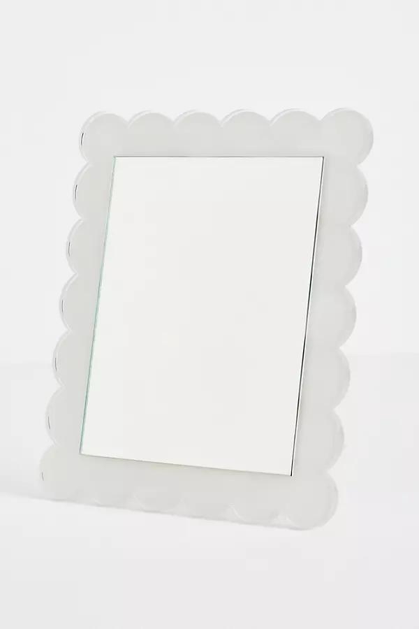 Scalloped Rectangle Wall & Tabletop Mirroru200b - Image 0