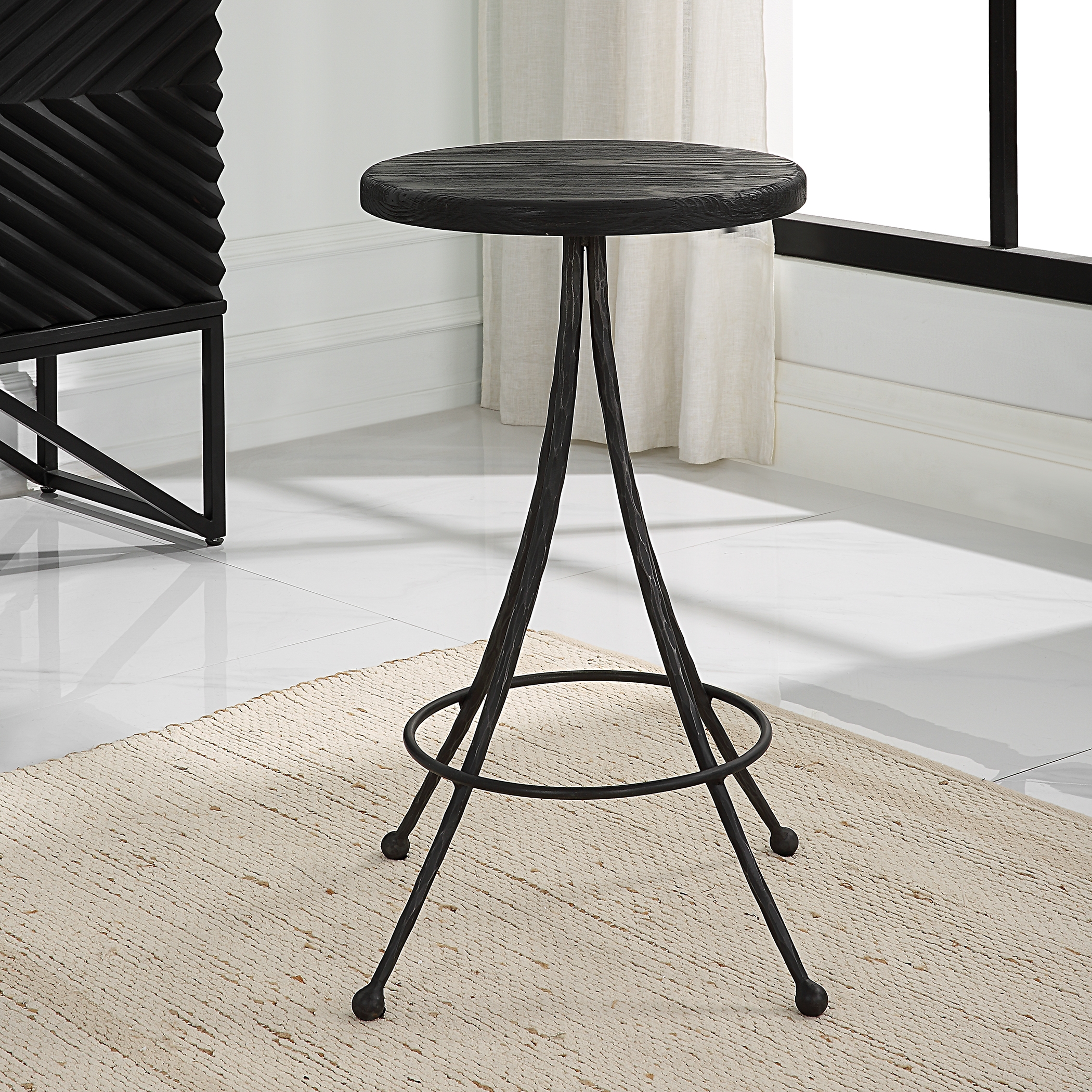 Sona Black Counter Stool - Image 2
