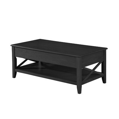 Atherton Farmhouse Faux Wood Lift Top Coffee Table with Storage - Image 0