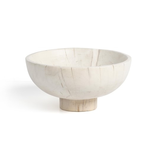 Turned Pedestal Bowl, Regular, Ivory - Image 0