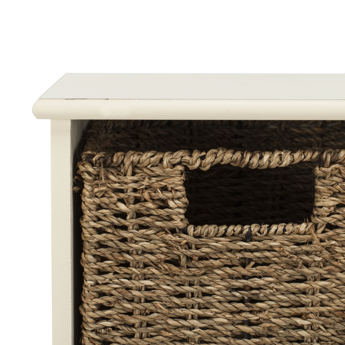 Finley Hanging 3 Basket Wall Rack - White - Safavieh - Image 2