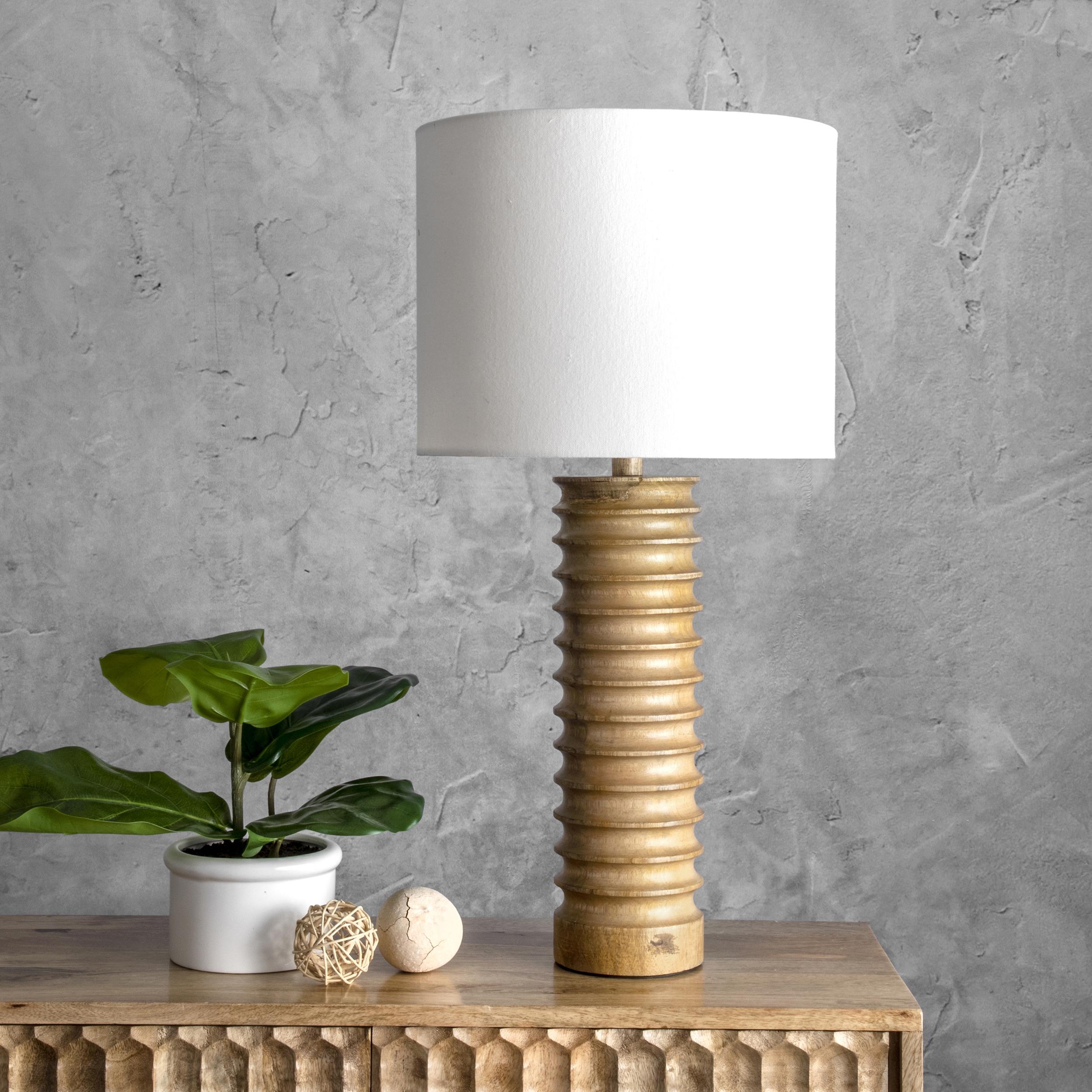 Canton 25" Wood Table Lamp - Image 3