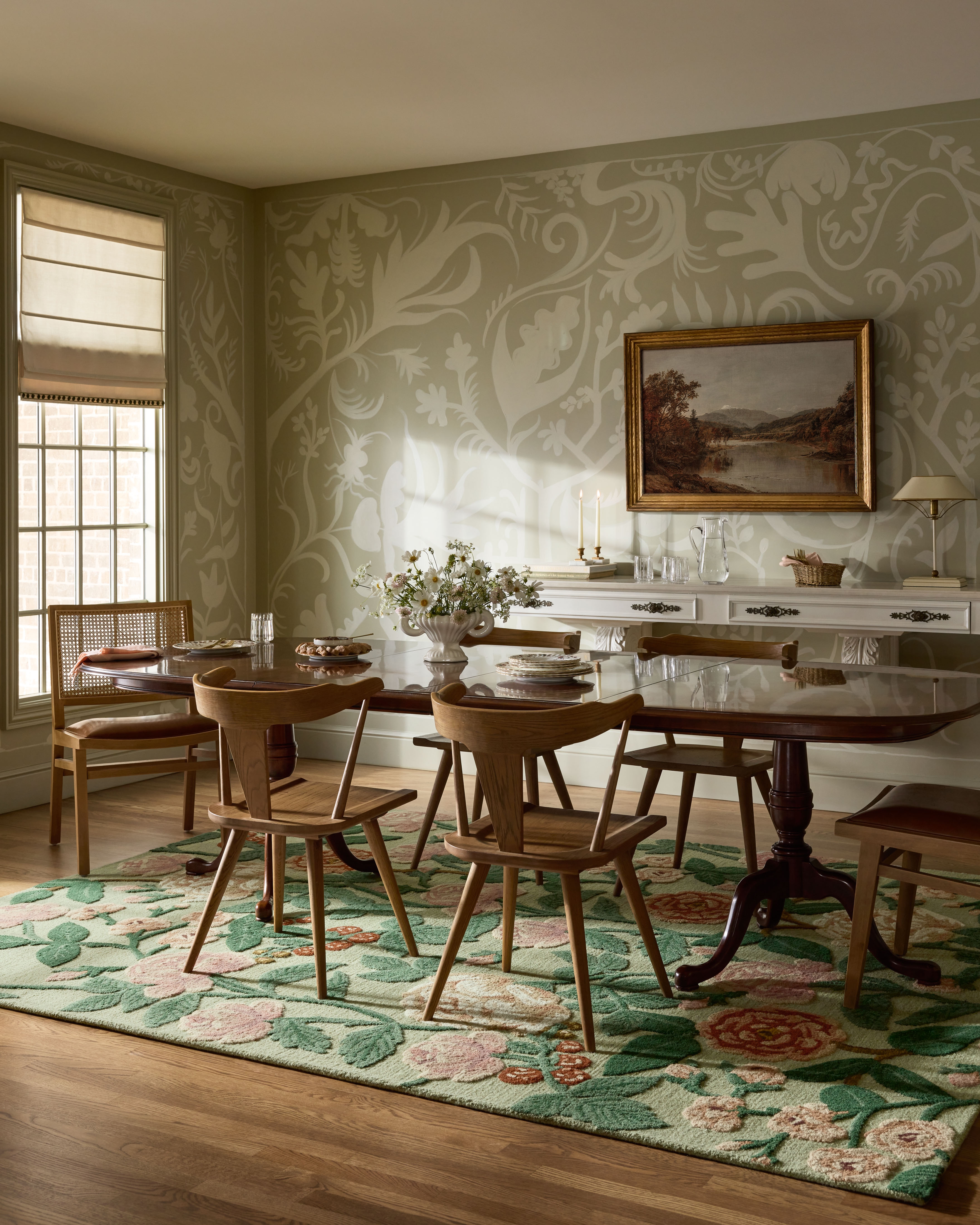 Rifle Paper Co. x Loloi Highgrove Mint 2'-6" x 7'-6" - Image 1