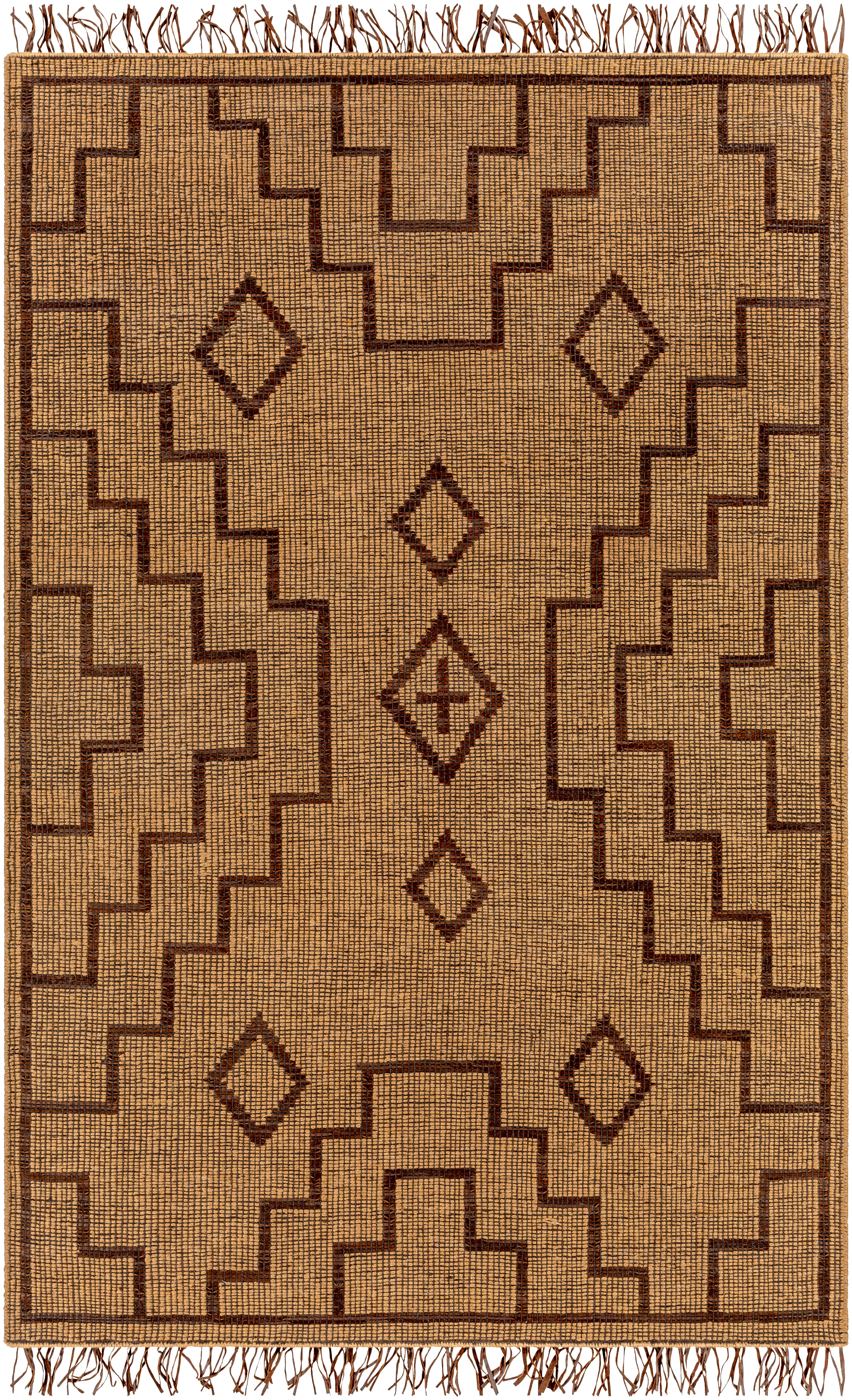 Touareg Brown Indoor 5' x 7'6" Handmade Rug - Image 0