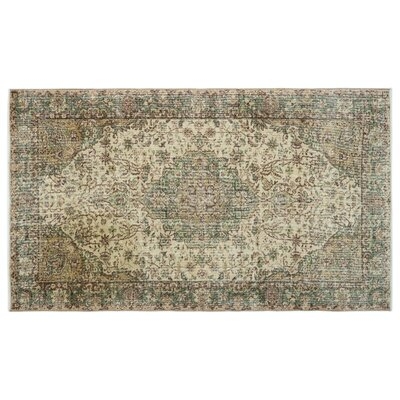 One-of-a-Kind Arcata Hand-Knotted 1960s Turkish Gray 6'6" x 9'9" Area Rug - Image 0