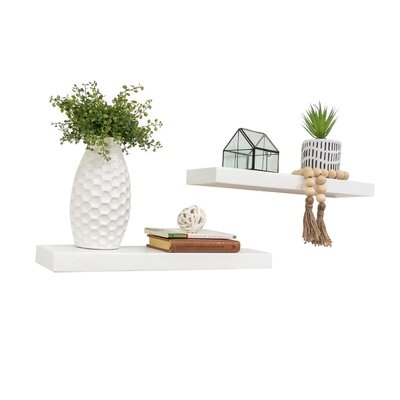 Set of 2 Evonne Solid Wood Floating Shelf 36" - Image 0
