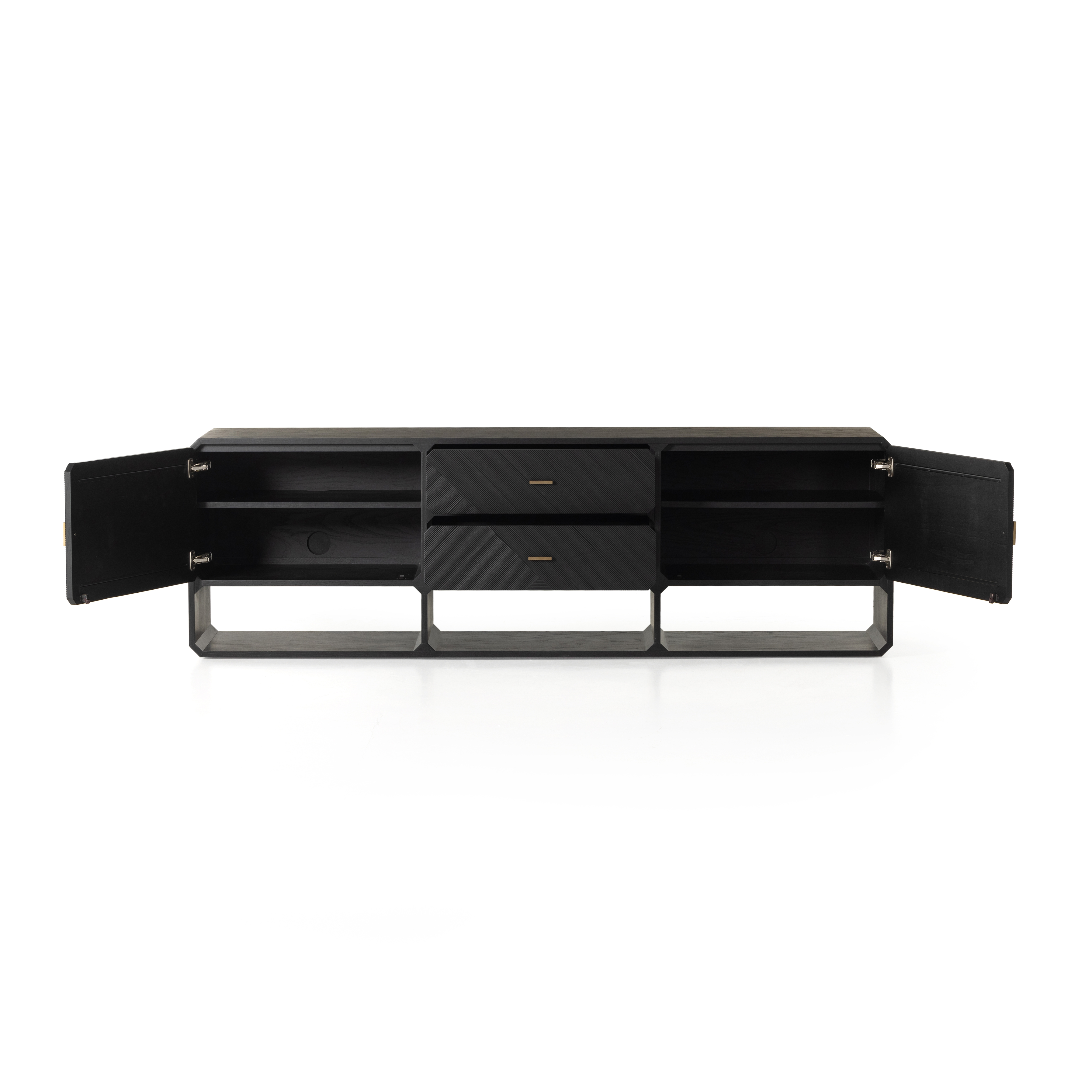 Caspian Media Console-Black Ash - Image 4