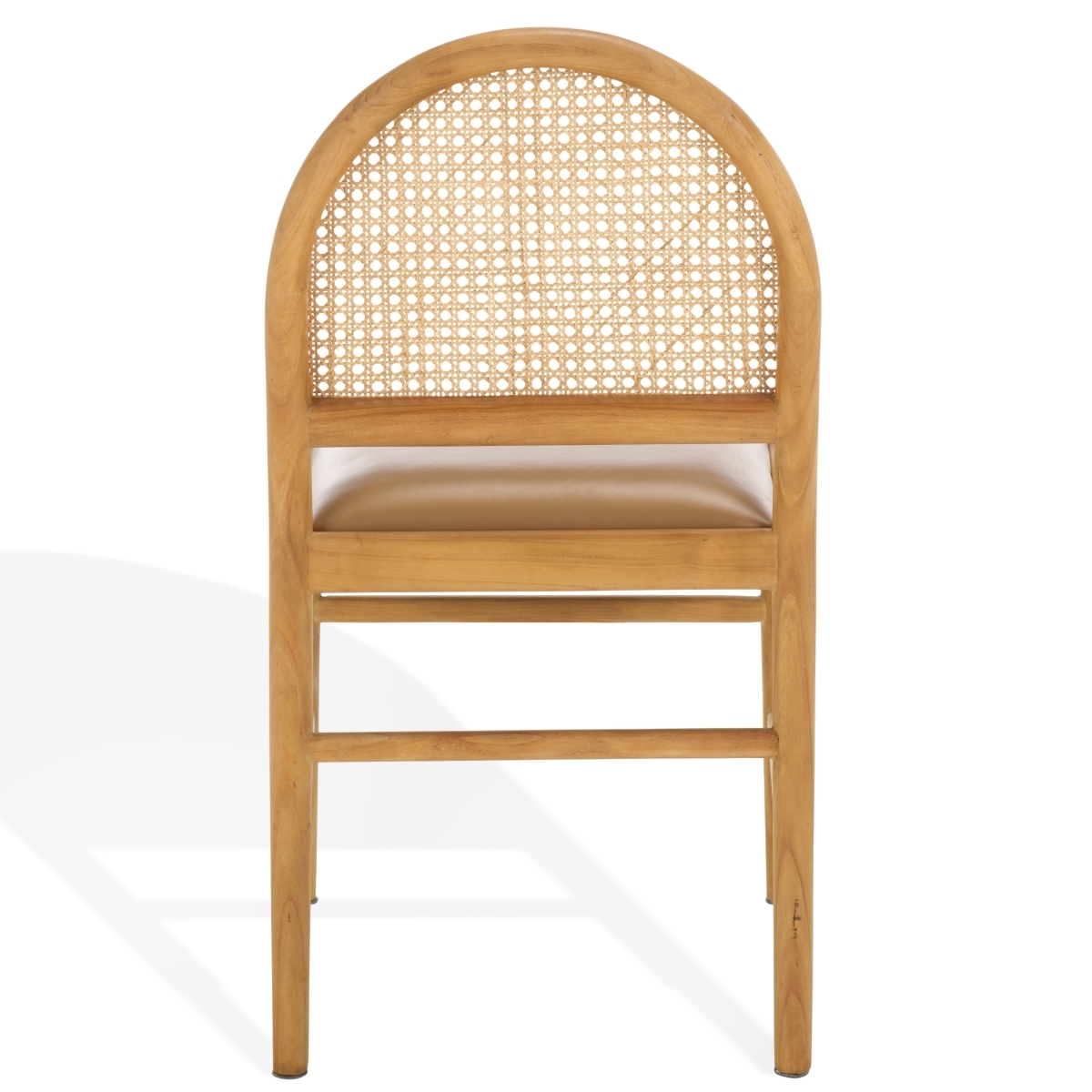 Laylie Rattan & Leather Chair - Brown/Natural - Image 7