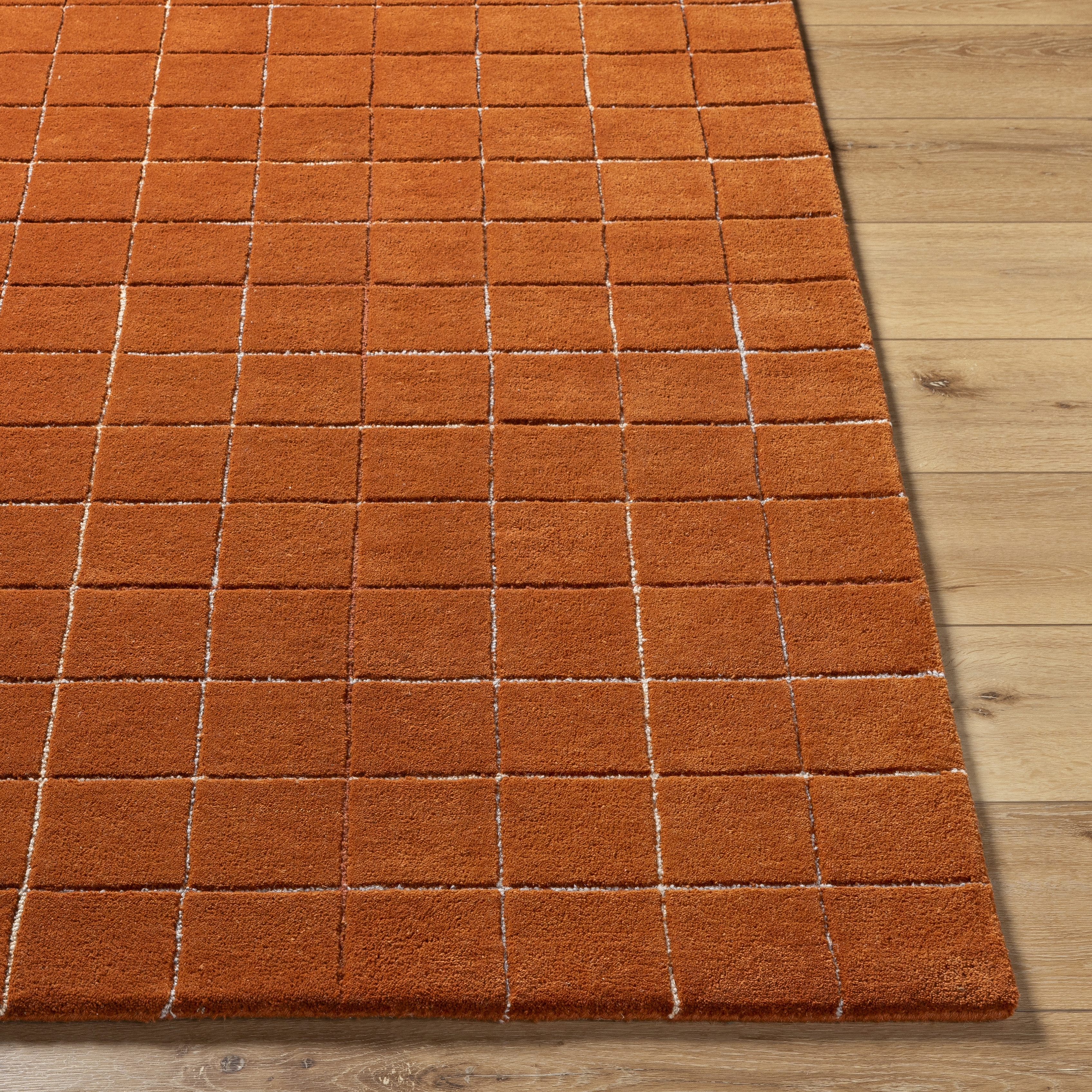Brook Red Indoor 8' x 10' Handmade Rug - Image 1