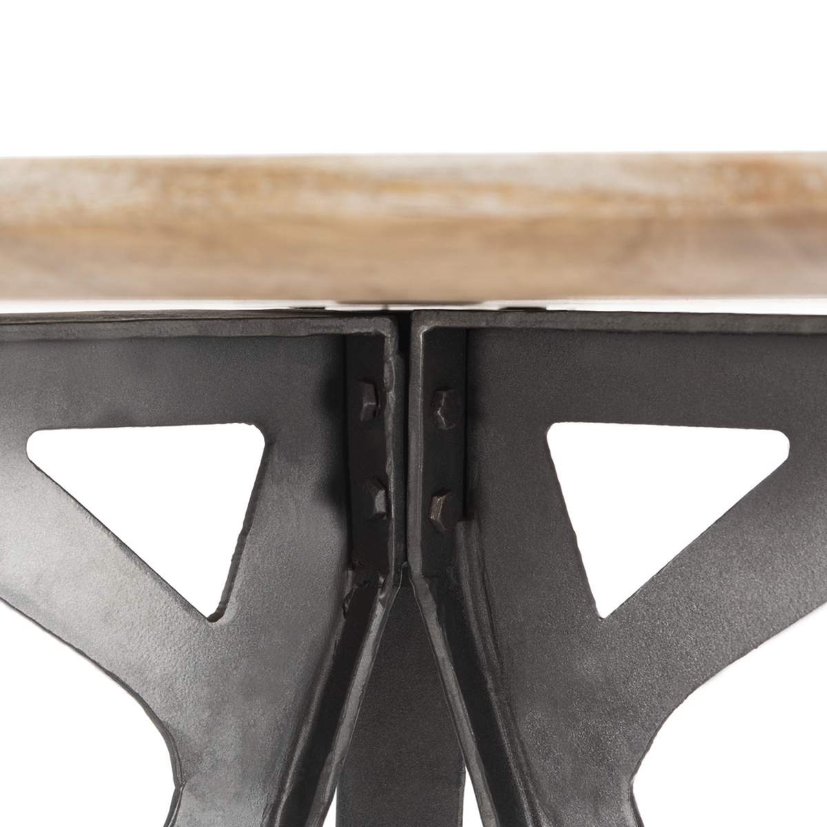 Axel Tripod Pub Table - Grey Wash/Black - Arlo Home - Image 4