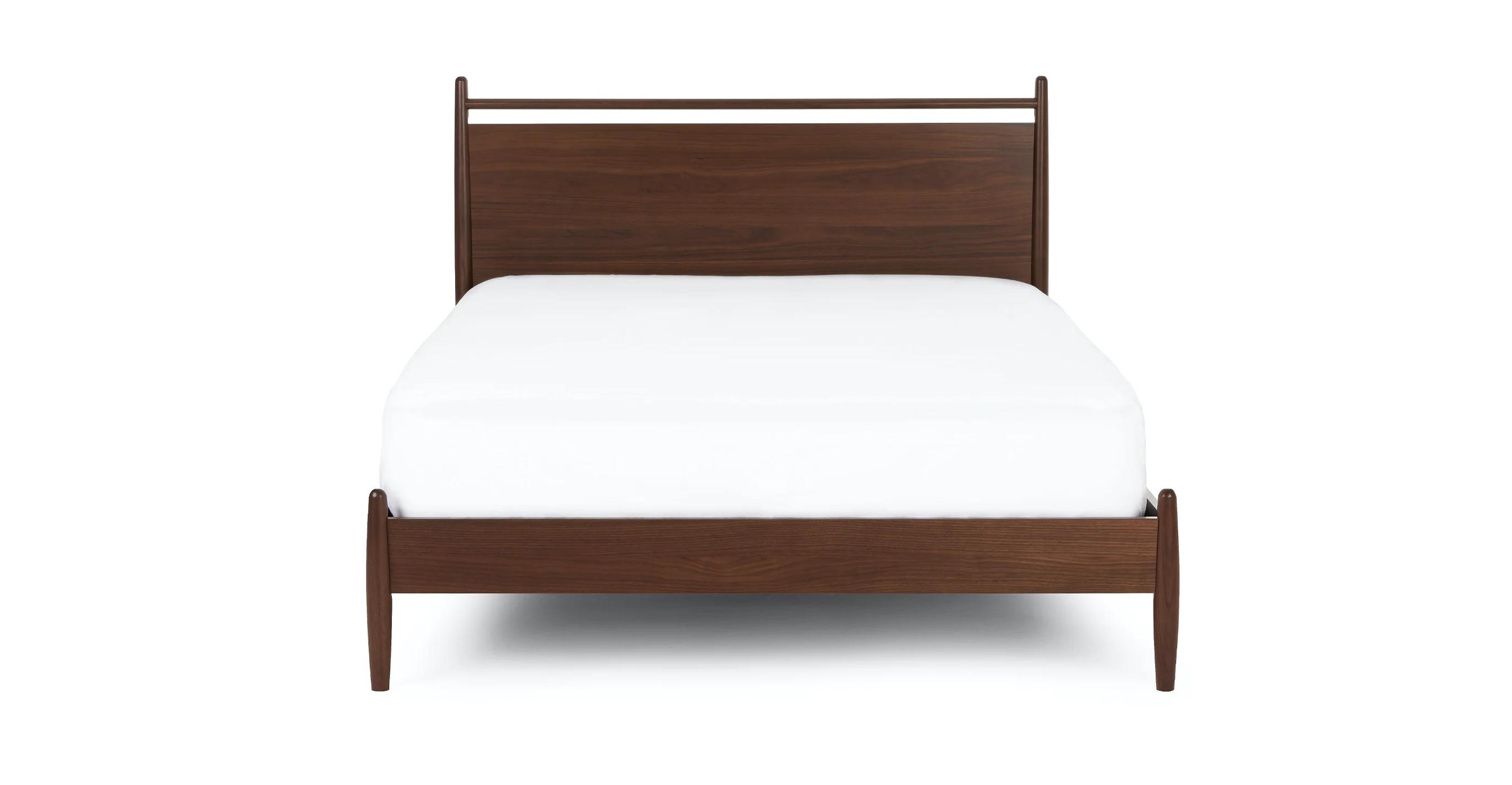 Lenia Panel Walnut Queen Bed - Image 0