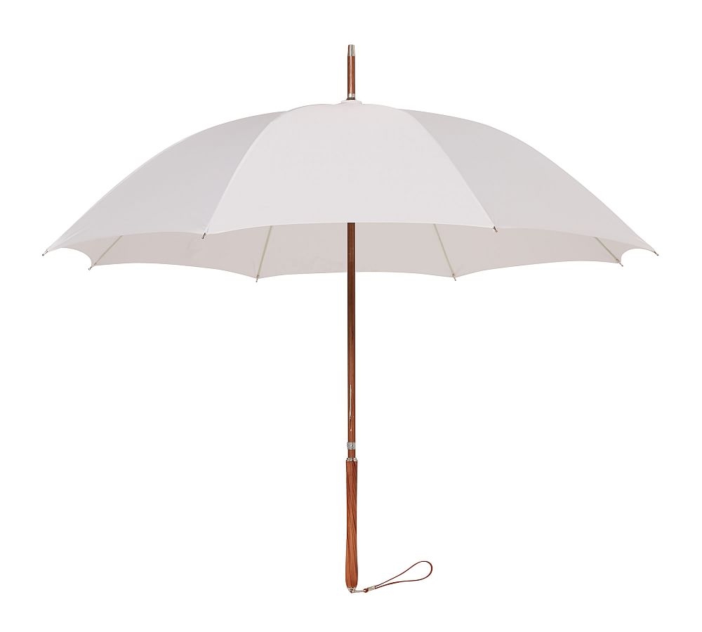 St. Tropez Rain Umbrella, 37"W x 41"H, Antique White - Image 0