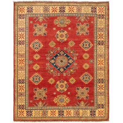 One-of-a-Kind Aved Hand-Knotted 2010s Uzbek Gazni Beige/Red/Brown 5' x 6'3" Wool Area Rug - Image 0