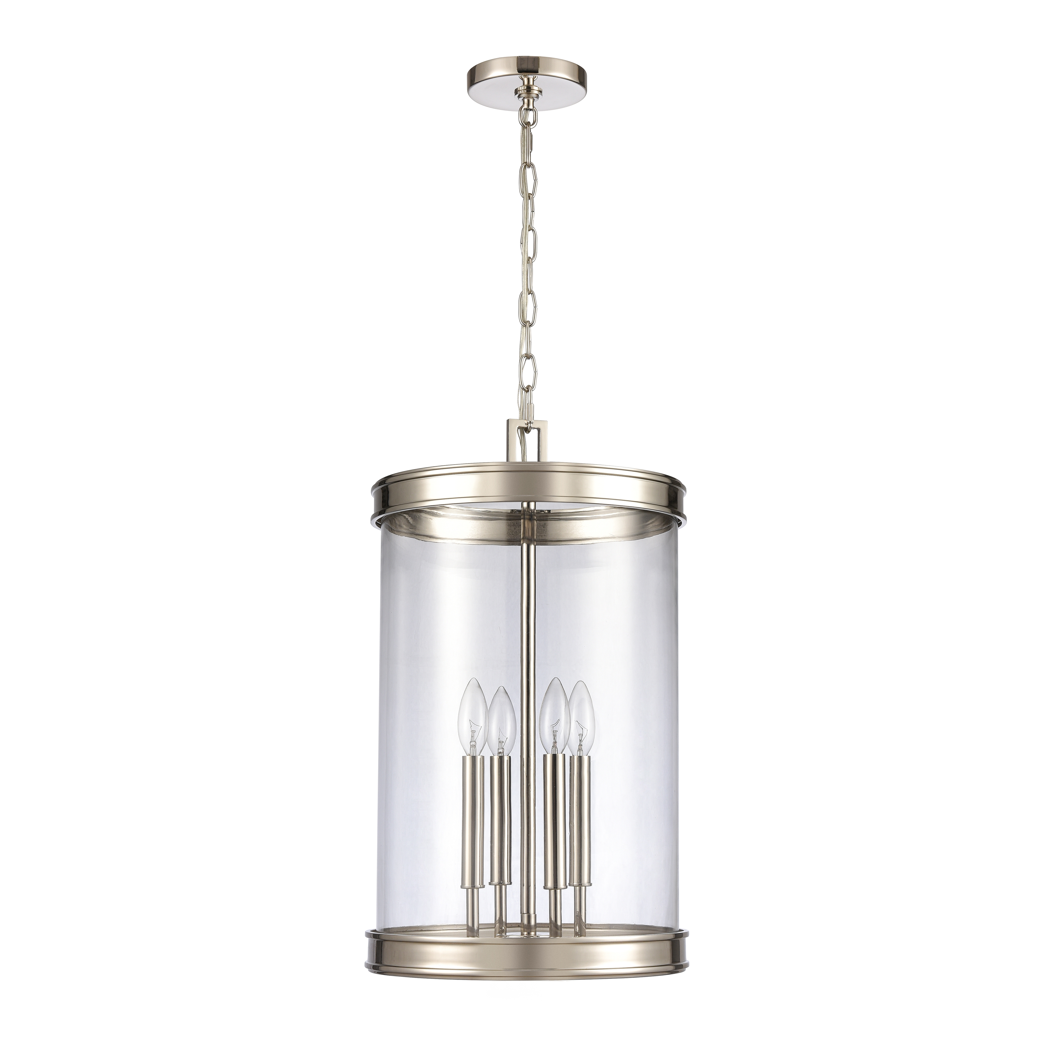 Mendoza 12.75'' Wide 4-Light Pendant - Polished Nickel - Image 1