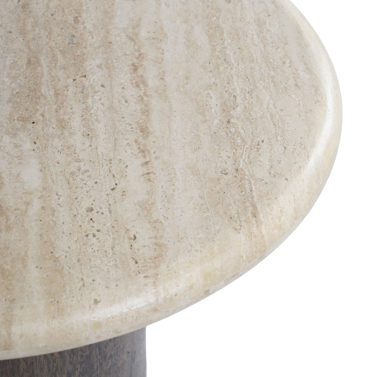 Jennamira Rd Travertine Table - Dark Brown/Travertine - Image 4