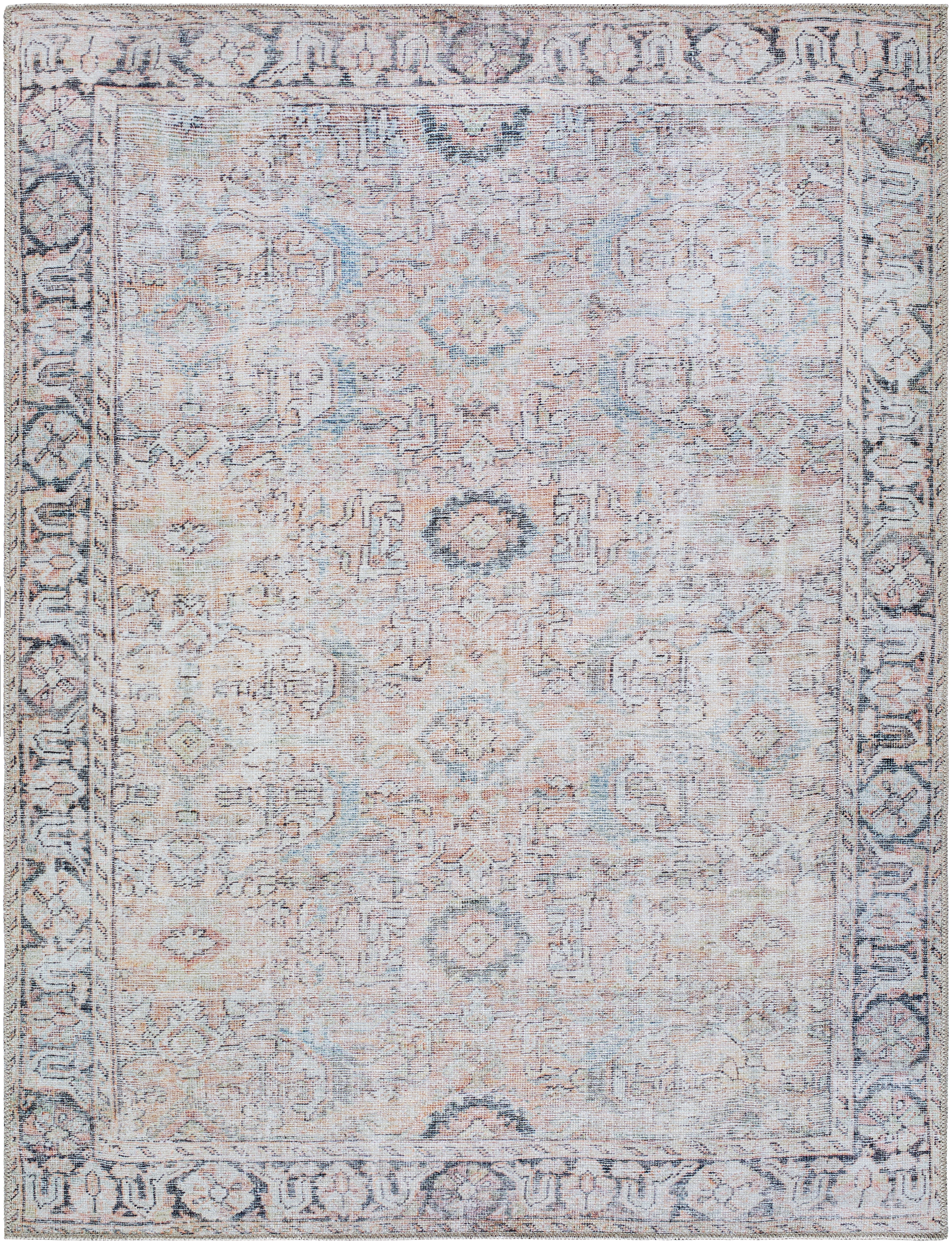 Kemer Beige Indoor 2'7" x 7'3" Machine Woven Rug - Image 0