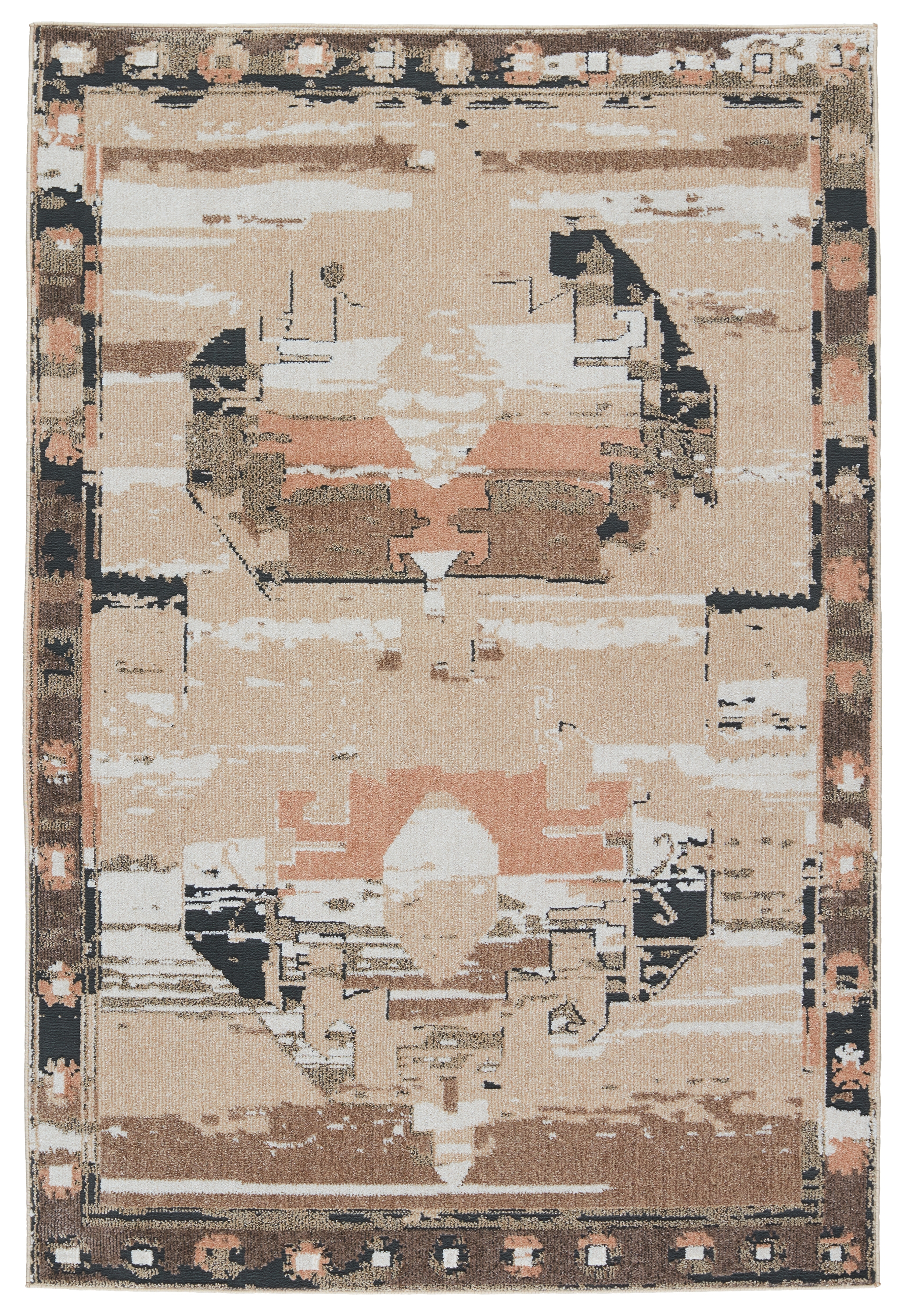 Vibe by Naomi Medallion Beige/ Tan Area Rug (7'8"X10') - Image 0