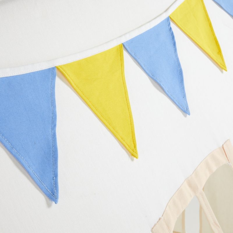 Ivory Collapsible Kids Canvas Play Tent - Image 4