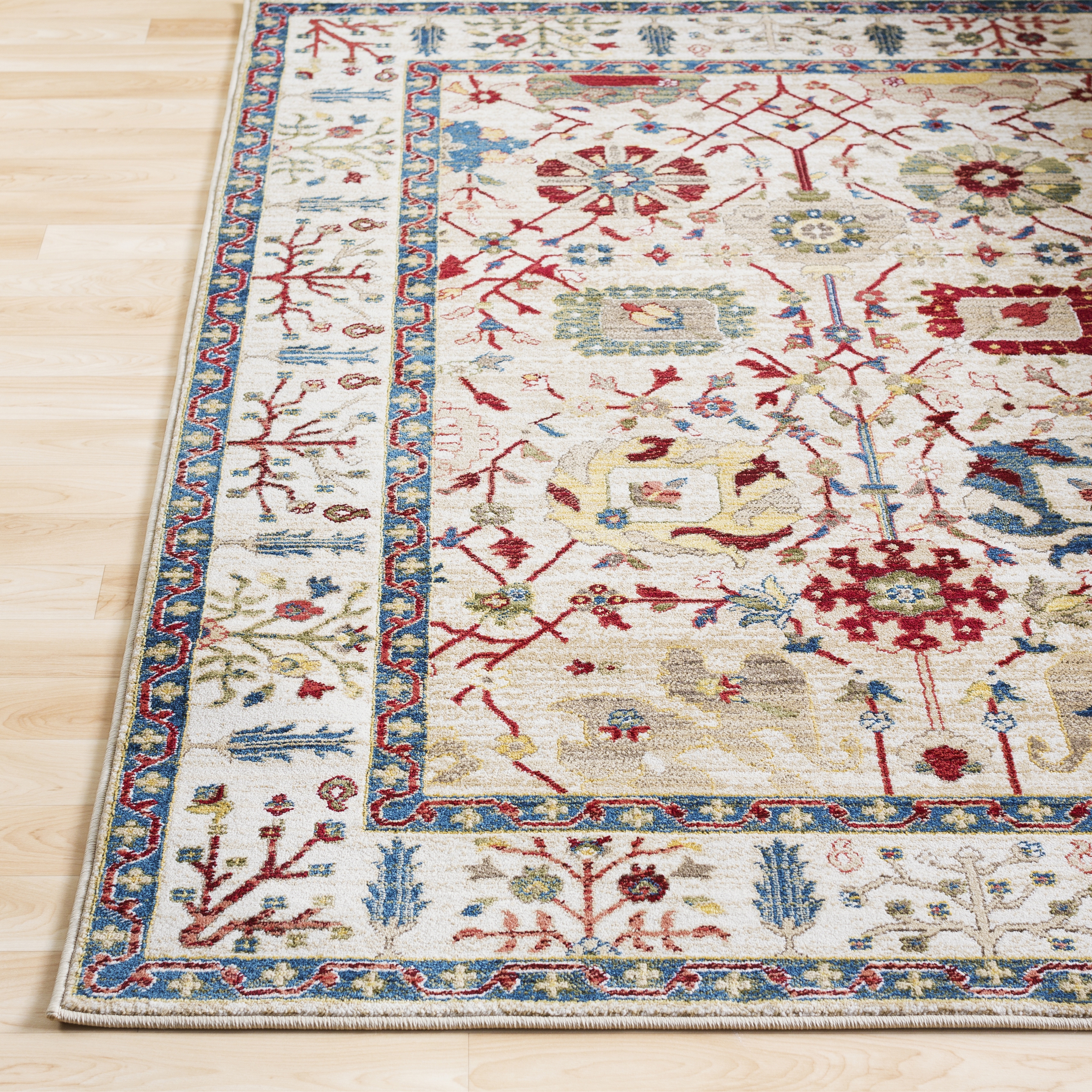 Crafty Red Indoor 2'7" x 4'11" Machine Woven Rug - Image 2